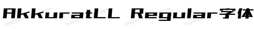 AkkuratLL Regular字体字体转换